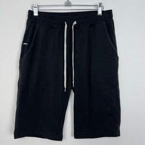 Vuori Men Black Ponto Dreamknit Shorts Drawstring Pockets Athleisure Size M